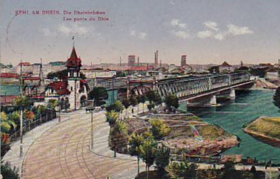 18 6 de brug over de Rijn bij Kehl 1920