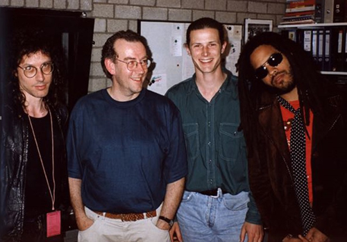 341 12 Lenny Kravitz in de studio van Frans Bronzwaer 1993
