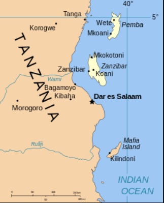 514 3 Zanzibar kaart