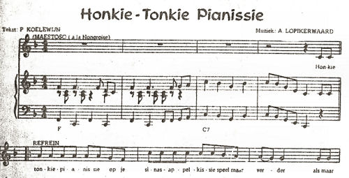 82-1 Eduard Polle, Honkie Tonkie Pianissie bladmuziek