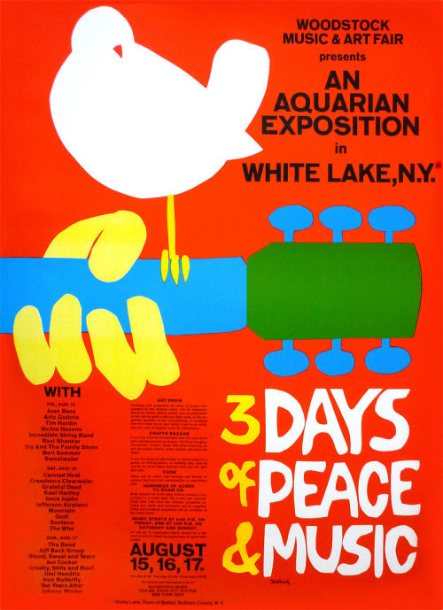 87 Woodstock poster