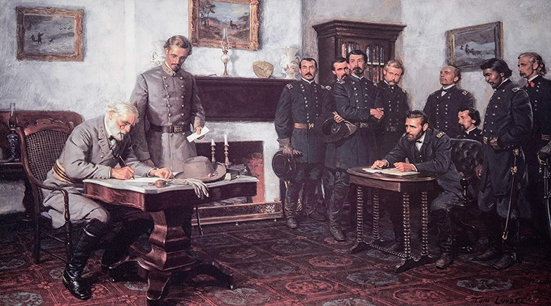 48 12 Robert E. Lee tekent de overgave van zijn leger